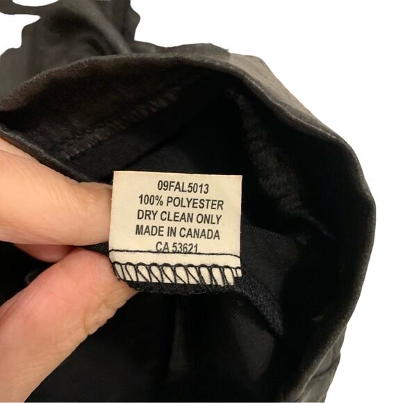 212 Collection Black Faux Leather Front Zip Mini Skirt - Picture 6 of 7